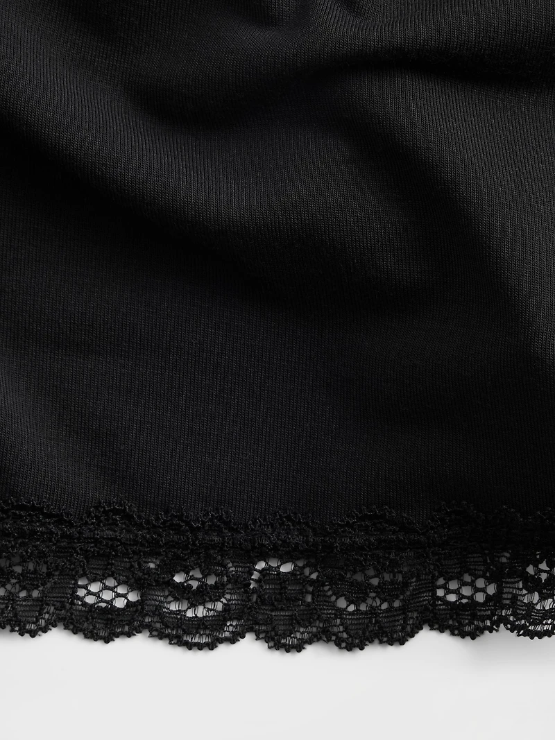 Softest Modal Lace-Trim PJ Shorts