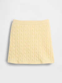 Kids Cable-Knit Sweater Skort