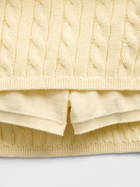 Kids Cable-Knit Sweater Skort