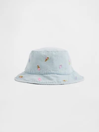 Baby & Toddler Embroidered Denim Bucket Hat