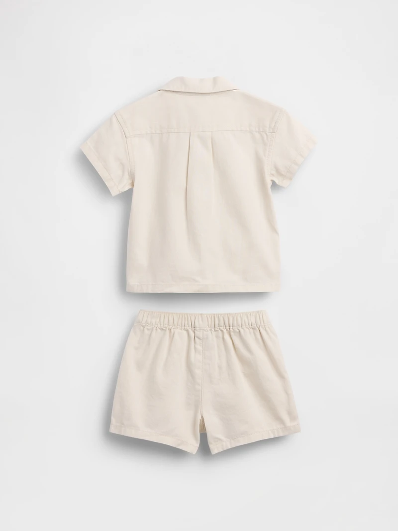 Baby Pocket Shirt Outfit Set