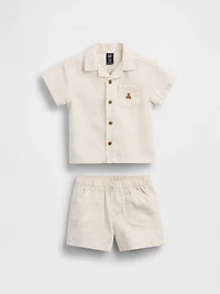 Baby Pocket Shirt Outfit Set