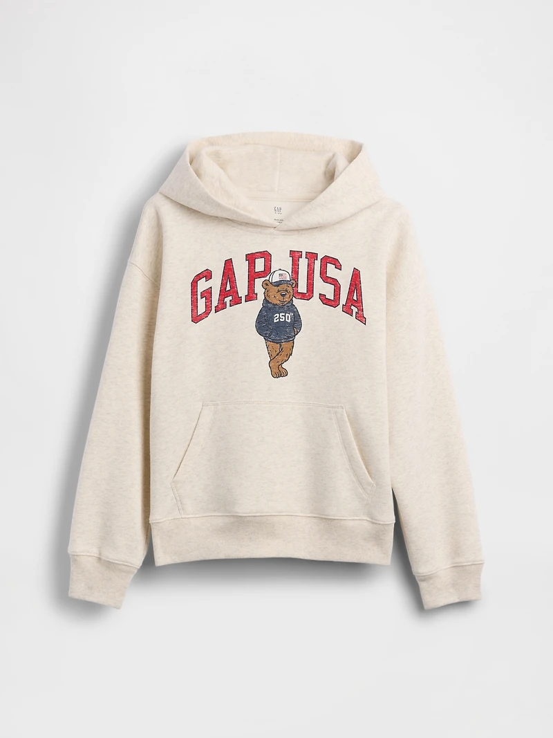 Kids VintageSoft Relaxed Brannan Bear Logo Hoodie