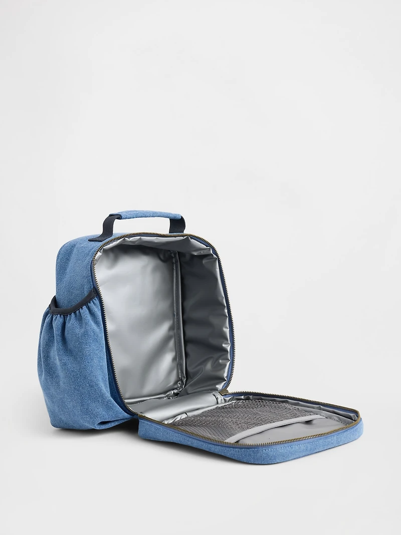 Kids Denim Logo Lunch Bag