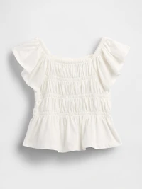 Baby & Toddler Smocked Flutter-Sleeve Top