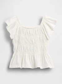 Baby & Toddler Smocked Flutter-Sleeve Top