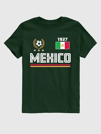 Kids Mexico Soccer Jersey Graphic T-Shirt