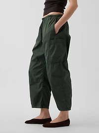 Mid Rise Twill Easy Barrel Utility Pants