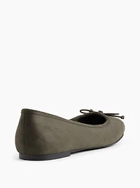 Vegan Suede Ballet Flats