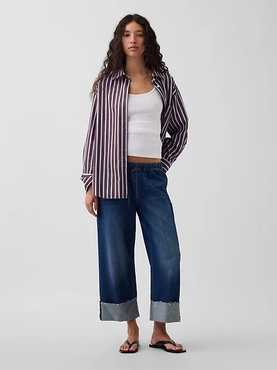 Low Rise '90s Loose Easy Crop Jeans