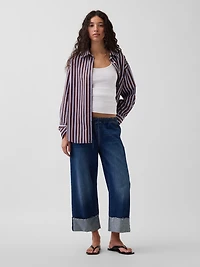 Low Rise '90s Loose Easy Crop Jeans