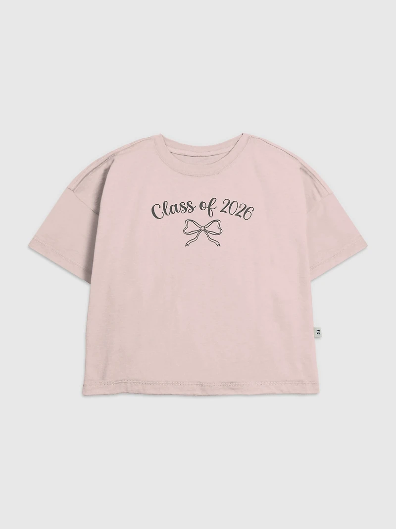 Kids Class of 2026 Bow Graphic T-Shirt