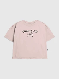 Kids Class of 2026 Bow Graphic T-Shirt