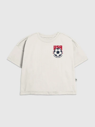 Kids USA Soccer Crest Graphic T-Shirt