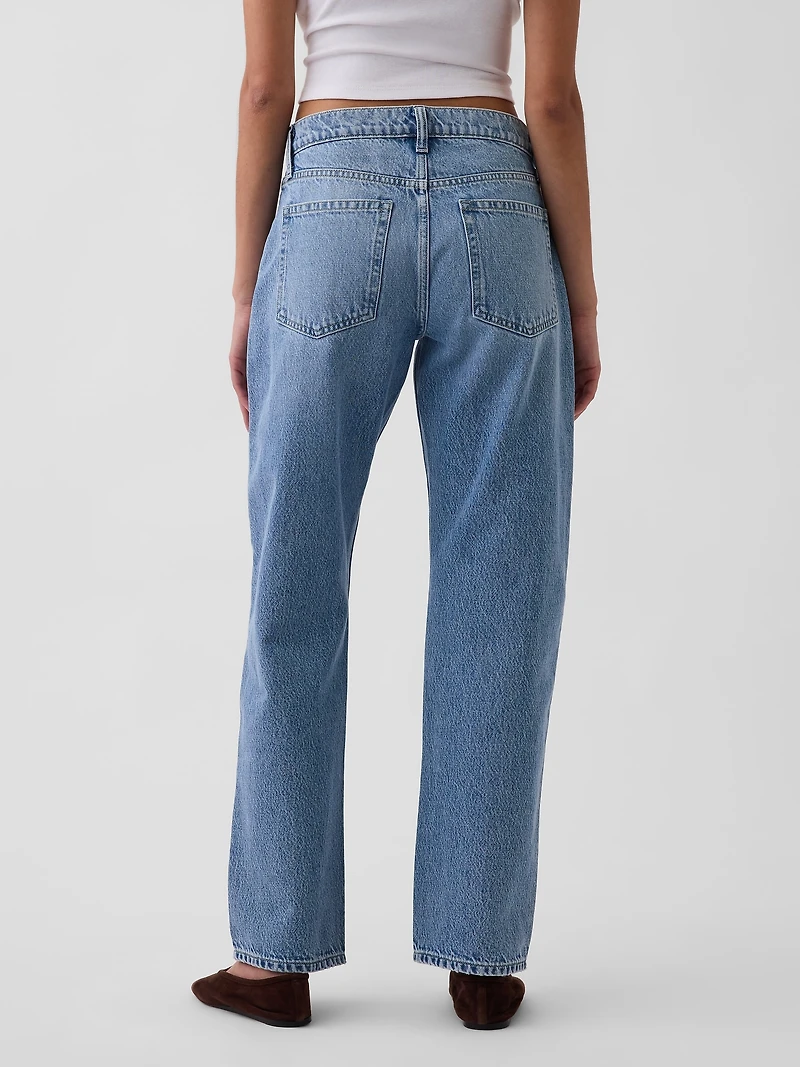 Mid Rise Straight Taper Jeans