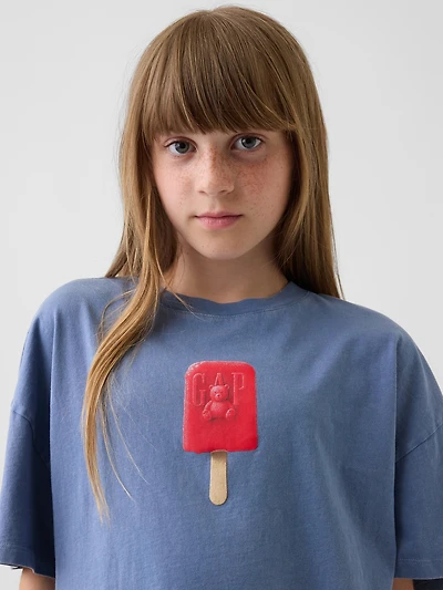 Kids Oversized Graphic T-Shirt