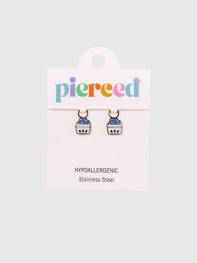 Pierced Co Blueberry Charms for Huggie Earrings