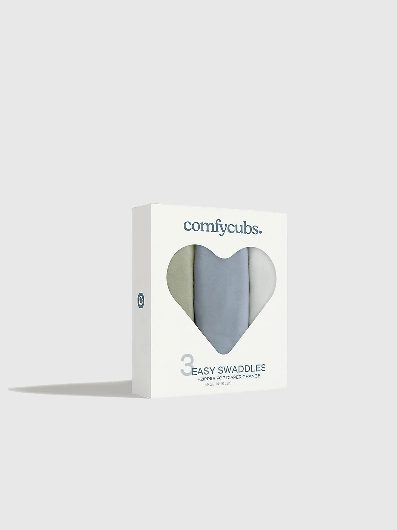 Comfy Cubs Easy Swaddle Blankets With Zipper