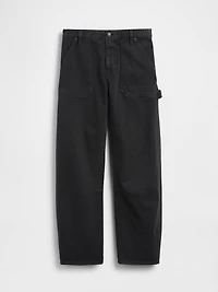 Mid Rise Slim Barrel Utility Pants