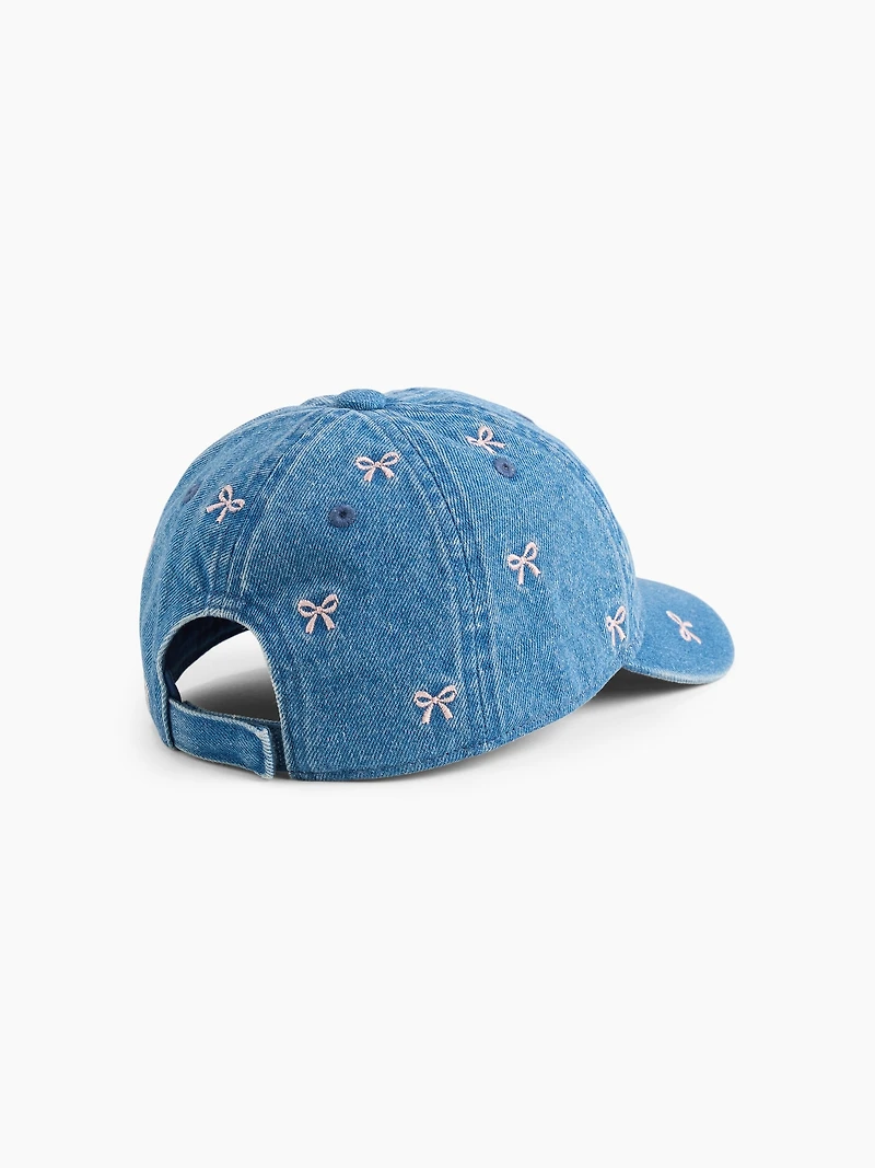 Baby & Toddler Denim Bow Baseball Hat