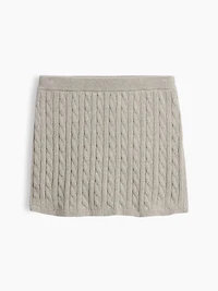 Kids Cable-Knit Sweater Skort