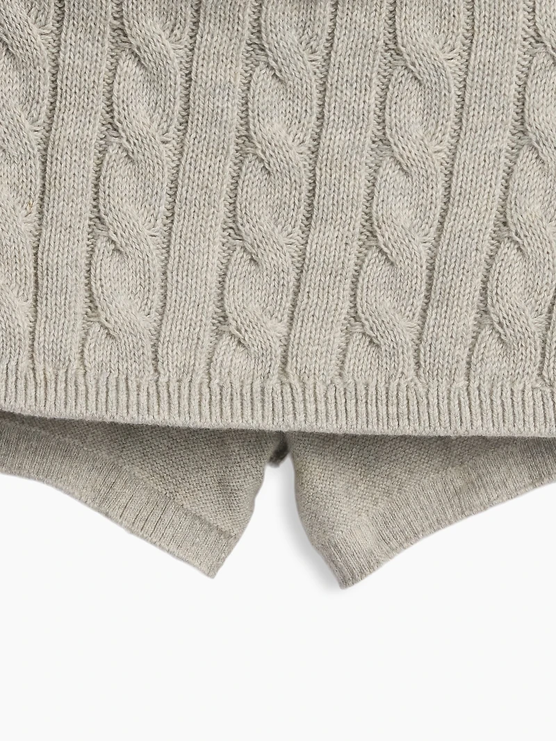Kids Cable-Knit Sweater Skort