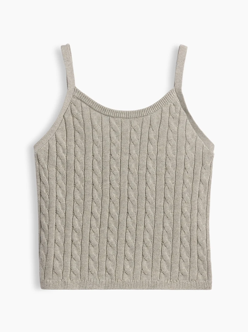 Kids Cable-Knit Sweater Cami