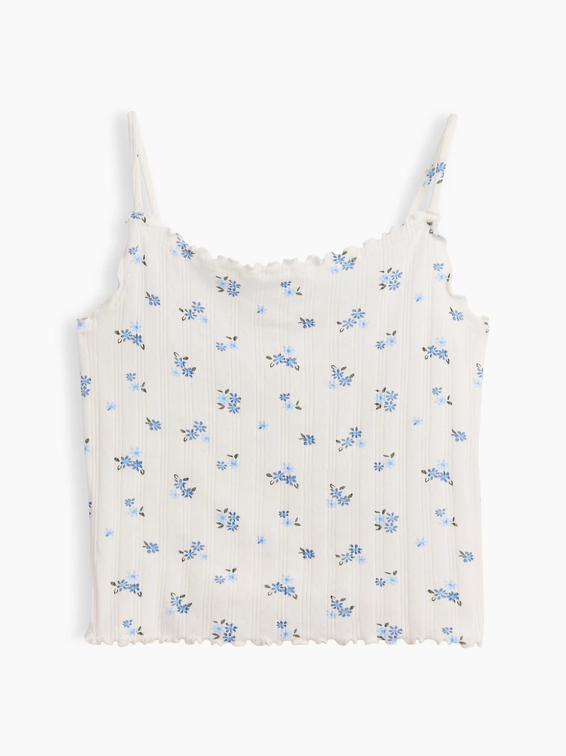 Kids Pointelle Rib Cami