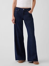 Low Rise UltraSoft Stride Wide-Leg Jeans
