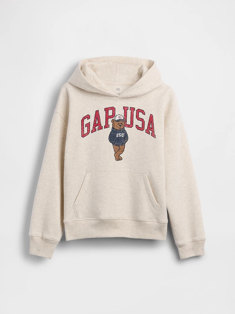 Kids VintageSoft Relaxed Brannan Bear Logo Hoodie