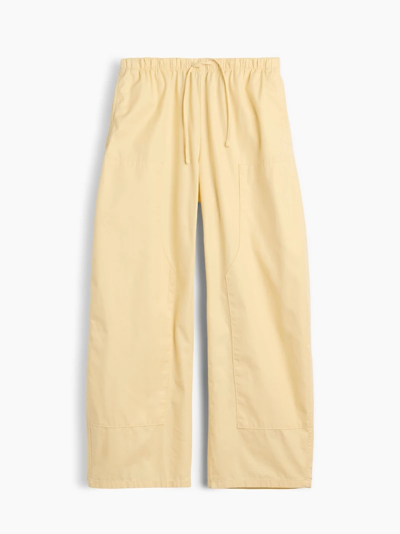Twill Easy Double-Knee Barrel Pants