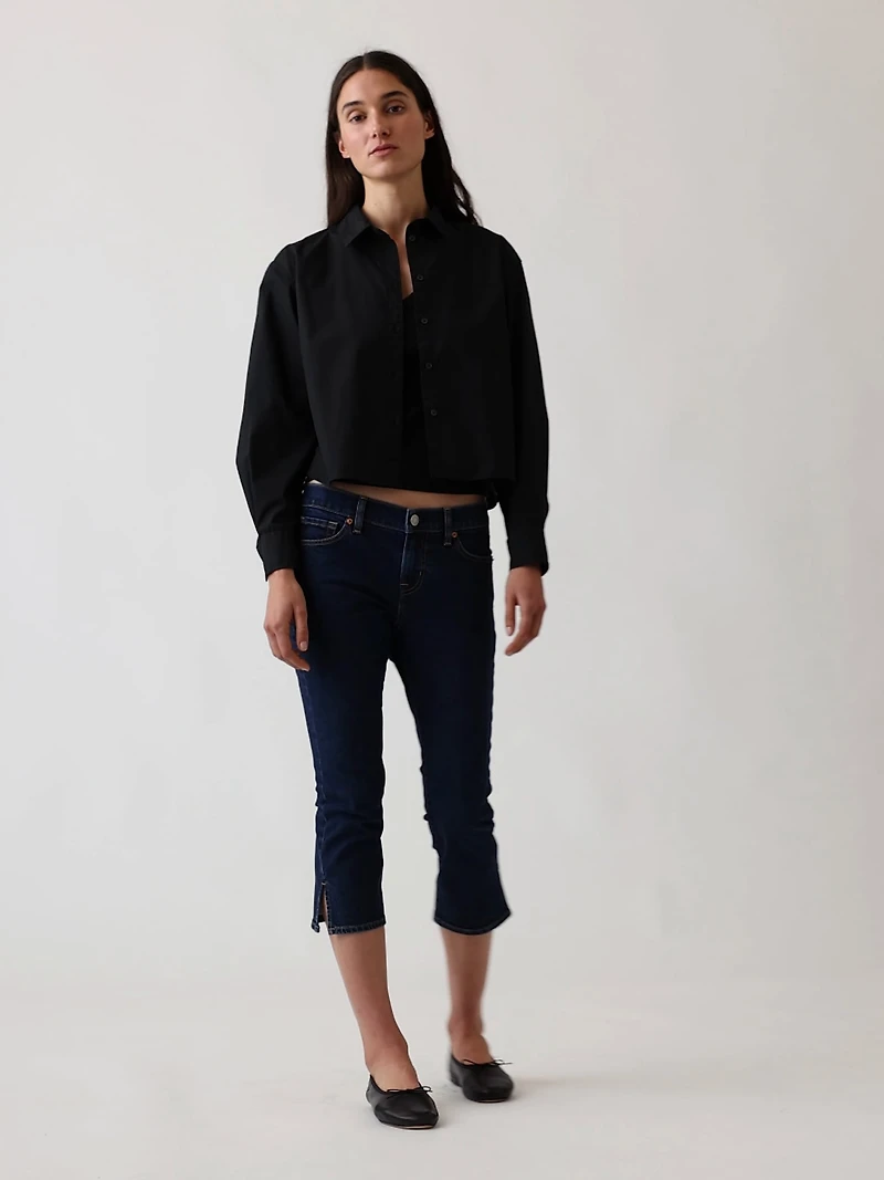 Low Rise Capri Jeans