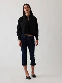 Low Rise Capri Jeans