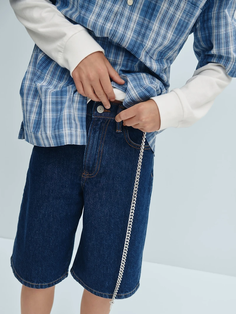 Kids Baggy Denim Shorts