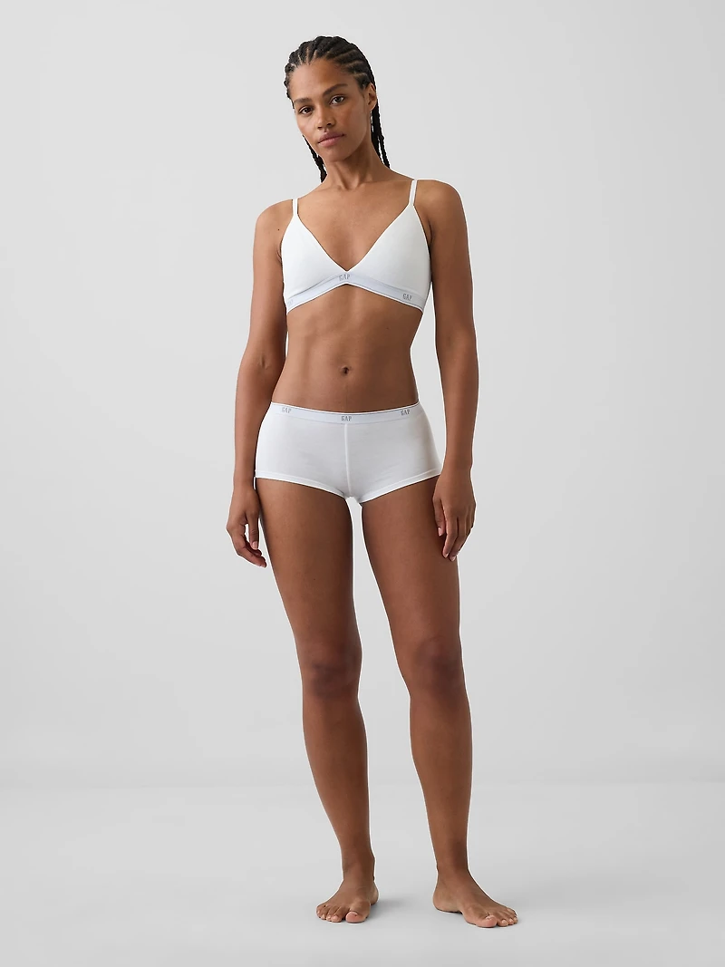 Softest Organic Stretch Cotton Logo Triangle Bra