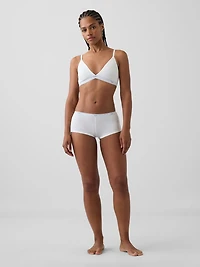 Softest Organic Stretch Cotton Logo Triangle Bra