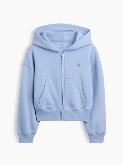 Kids VintageSoft Oversized Logo Zip Hoodie