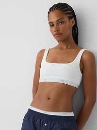 Softest Organic Stretch Cotton Gap Logo Bralette