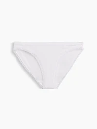 MadeSoft Organic Stretch Cotton Lace-Trim Bikini