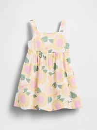 Baby & Toddler Cotton Gauze Sunflower Dress
