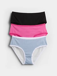 Organic Stretch Cotton Hipster (3-Pack