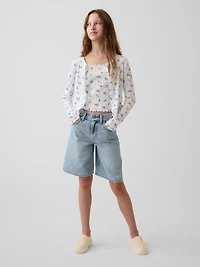 Kids Pointelle Rib Cardigan
