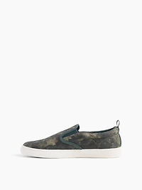 Kids Canvas Camo Slip-On Sneakers