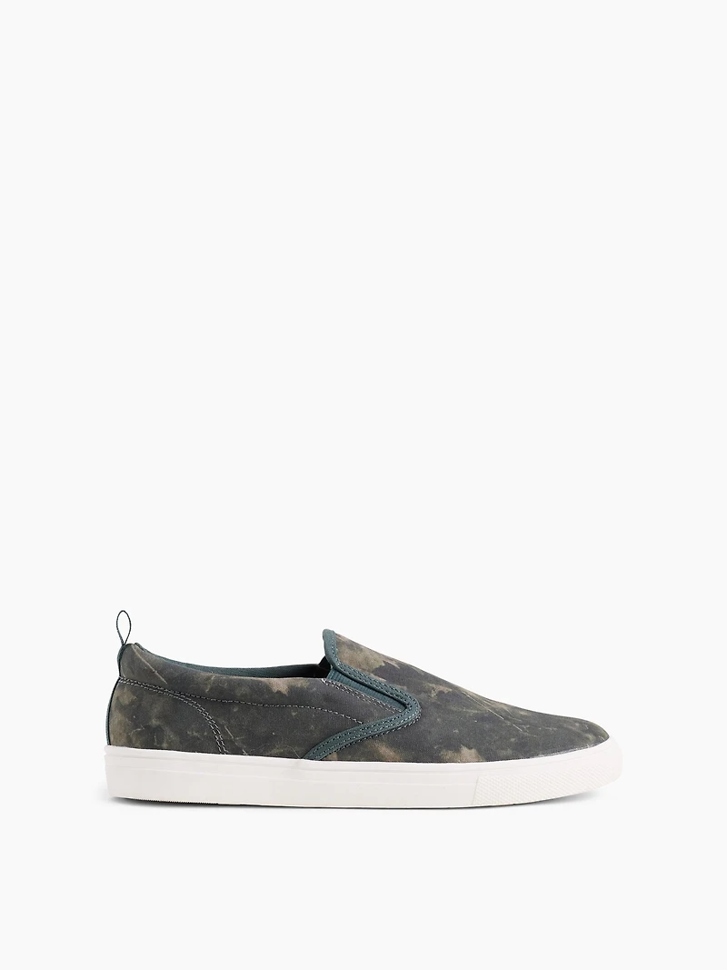 Kids Canvas Camo Slip-On Sneakers