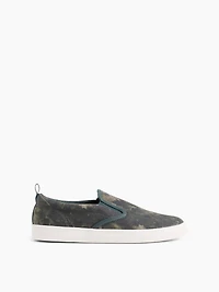 Kids Canvas Camo Slip-On Sneakers