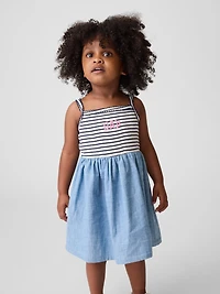 Baby & Toddler Mixed Media Apron Dress
