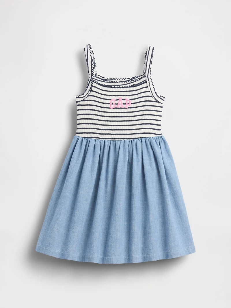 Baby & Toddler Mixed Media Apron Dress