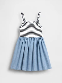 Baby & Toddler Mixed Media Apron Dress