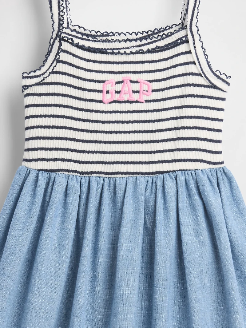 Baby & Toddler Mixed Media Apron Dress