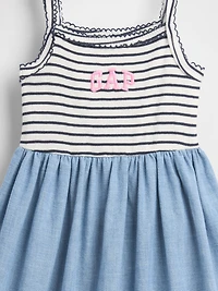Baby & Toddler Mixed Media Apron Dress